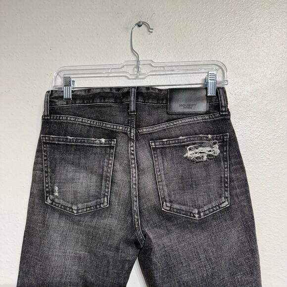 Moussy Vintage Faded Black Prichard Skinny Cropped Ankle Jeans Sz 26 - Picture 10 of 14